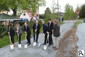 1. Spatenstich 3. Bauabschnitt Radweg